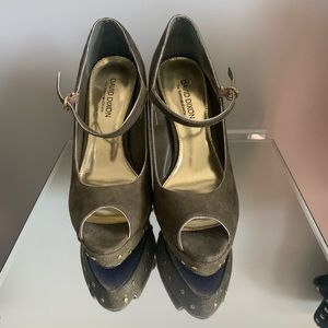 High Heel Suede MaryJane platform shoes - 39 EUC